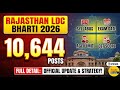 RSSB LDC New Vacancy 2026 Out! 🔥 Total Posts : 10,644 | Syllabus, CET Score &amp; Exam Date | Big Update