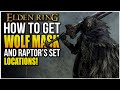 Elden Ring BLACK WOLF MASK AND RAPTOR ARMOR SET LOCATION Best Looking Armor Set Early