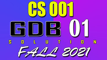 CS001 GDB 1 Solution 2022 | CS001 Fall 2021 GDB | AM VU Helper