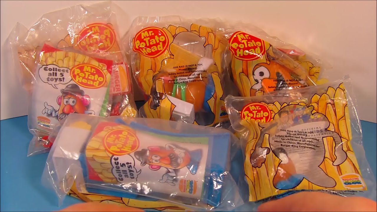 1999 MR. POTATO HEAD SET OF 5 BURGER 