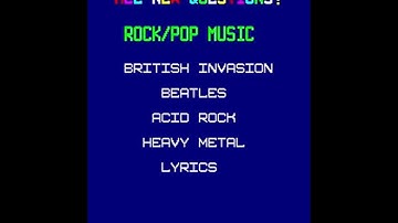 Trivia ? Whiz (Merit 1985)  Attract Mode 60fps