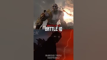 Kratos (god of war) vs godzilla in hell (comic) | battle (Remake) #edit  #shorts