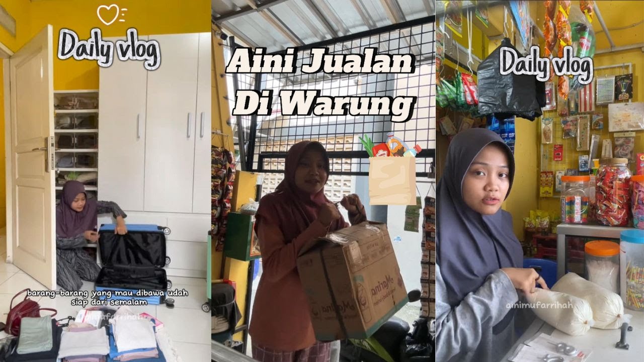 Daily Life Aini Jualan Di Warung Kocak Dan Seru