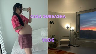 First VLOG at the new house🎆Etna's front haircut・SUESASHA's Kimchi fried rice・Our house with sunset