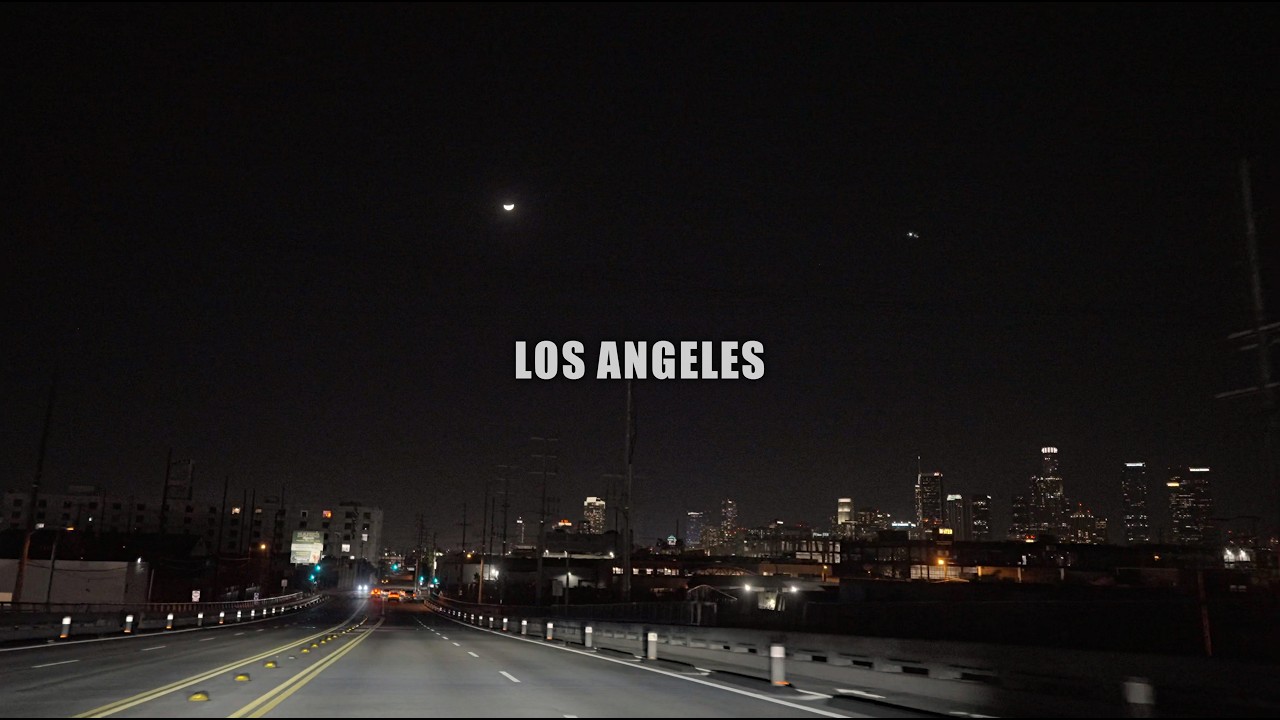Saturday Night Drive in Downtown Los Angeles | 4K Cinematic City Lights | DTLA Night Life