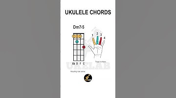 How to Play Dm7♭5 D Half Diminished on Ukulele  #ukelele #ukulelebeginner #ukuleletutorial #chords
