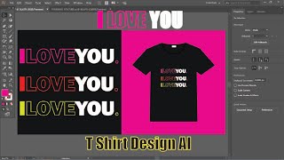 I LOVE YOU Design Streetwear T Shirt and Apparel Vector For Print AI screenshot 3
