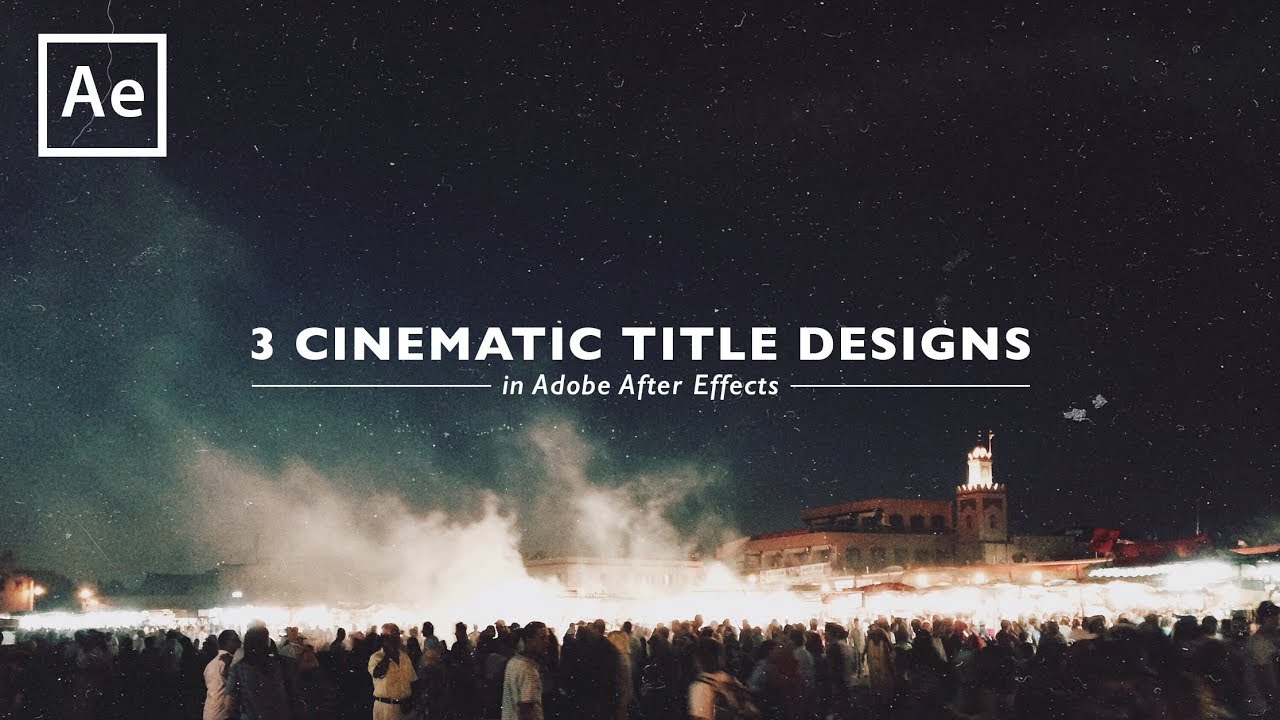 3 Cinematic TITLE DESIGNS in AFTER EFFECTS - Easy Tutorial (Gone Girl ...