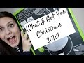 What I got for Christmas 2016!