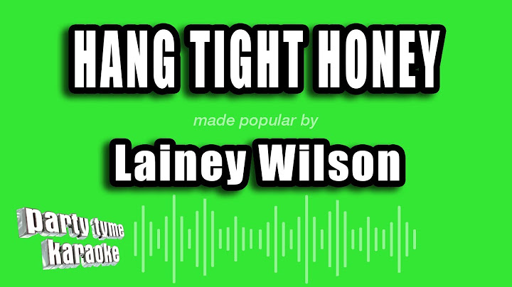 Lainey Wilson - Hang Tight Honey (Karaoke Version)