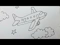 HOW TO DRAW AEROPLANE | easy aero plane drawing #artofzakiya