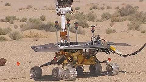 Mars Exploration Rover Navigation and Maneuver Test on Rogers Dry Lake