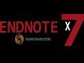 EndNote X7  Installation
