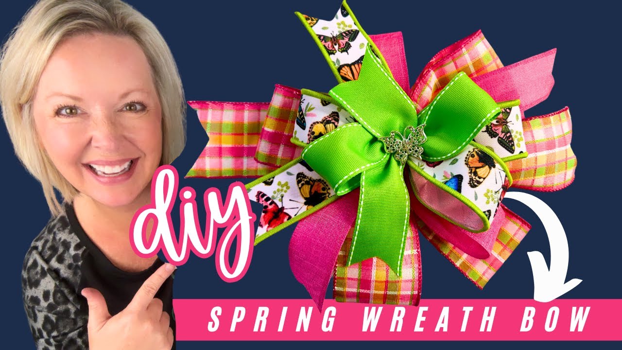 Letβs make a Spring Wreath Bow! π - YouTube