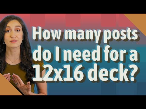 Video: Di quanti post ho bisogno per un mazzo 12x16?