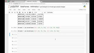 24  DataFrames   Dataframe Arithmetic   Part 2