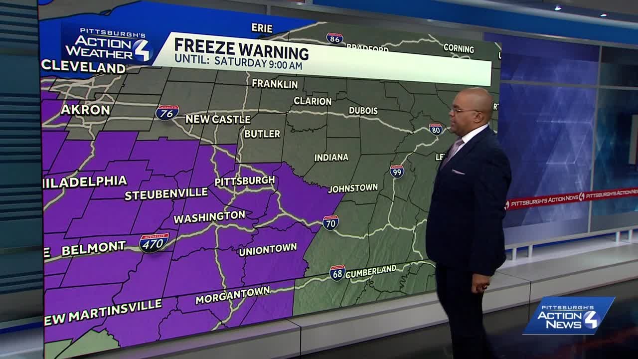 October 24 Forecast: Freeze Warning for parts of Western PA tonight ...