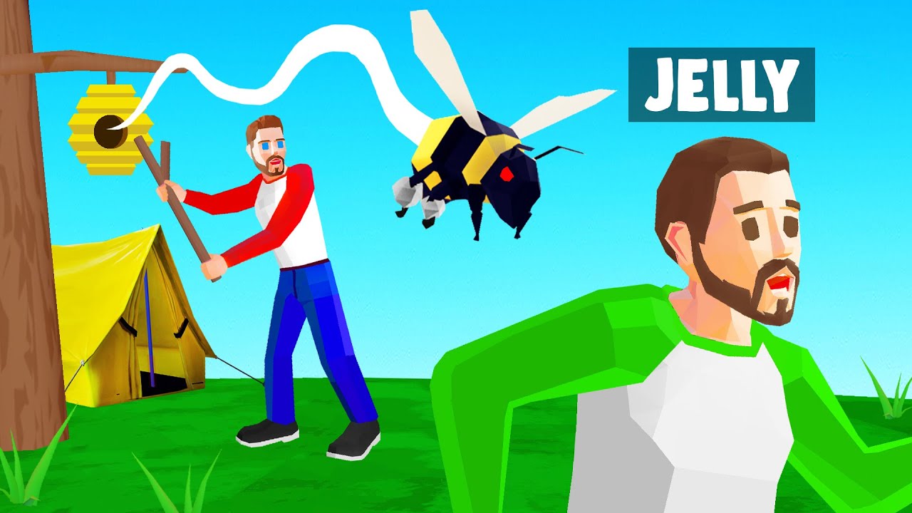 ATTACKED My Friend With BEES On A CAMPING TRIP! (Camping Simulator)