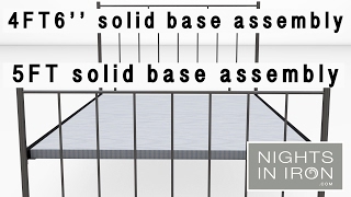 4ft 6'' and 5ft' solid base bed assembly