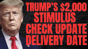 $2,000 Stimulus Checks CONFIRMED By Trump | Stimulus Check Update