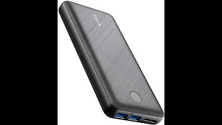 Anker PowerCore Essential 20000 (モバイルバッテリー 20000mAh)  iPhone iPad Android 各種対応 (ブラック)【レビュー】【比較】