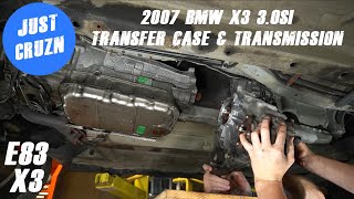 How to remove a BMW E83 X3 Transfer case & Transmission