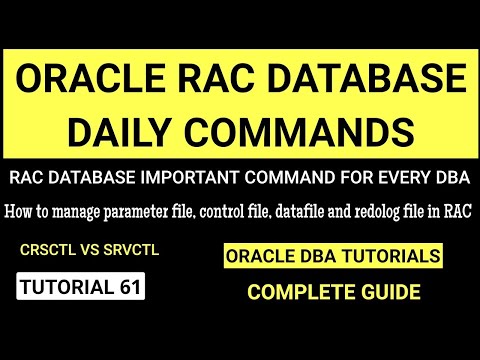 Oracle RAC database management || Oracle RAC Commands || crsctl vs srvctl command