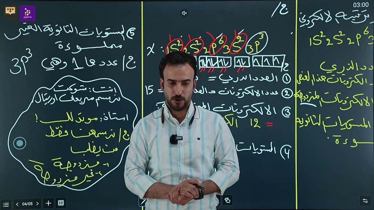 المحاضرة الأولى المراجعة المركزة مادة الكيمياء الدور الاول 2025