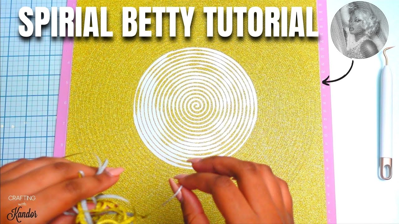 How To Make A Spiral Betty!!!| Easy Cricut Projects For Beginners - Youtube