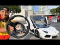 Why I Haven't Been Uploading ft Random Girl Tries 2 get in my Lamborghini+Installing New CarbonWheel