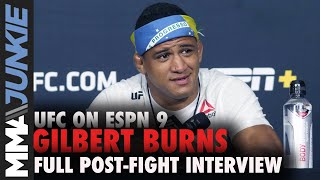 Gilbert burns spoke to the media following his win at ufc on espn 9 in
las vegas. for more mma news: https://mmajunkie.usatoday.com upcoming
events: https://...