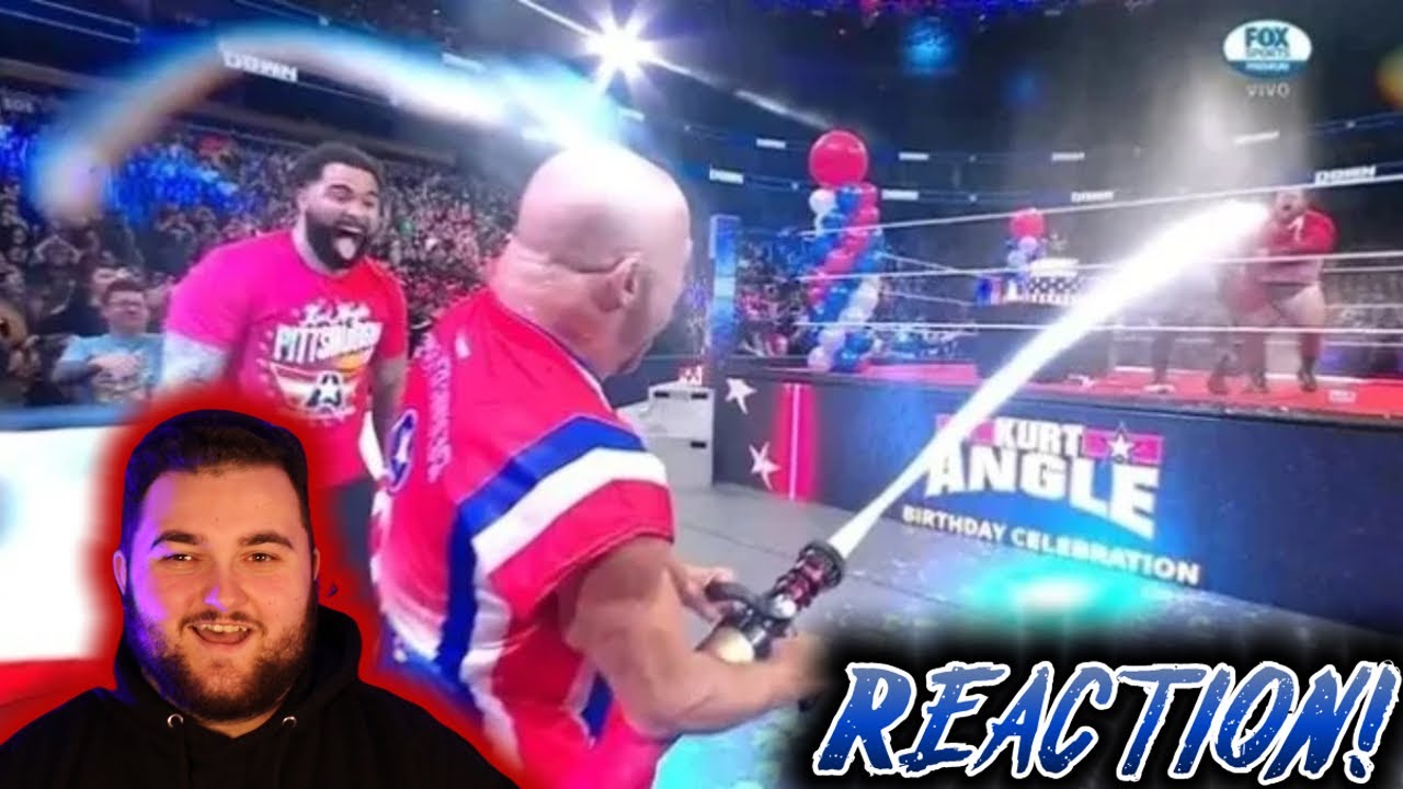 OMG ANGLE BROUGHT BACK THE MILK TRUCK!!! KURT ANGLE'S BIRTHDAY CELEBRATION REACTION!!!
