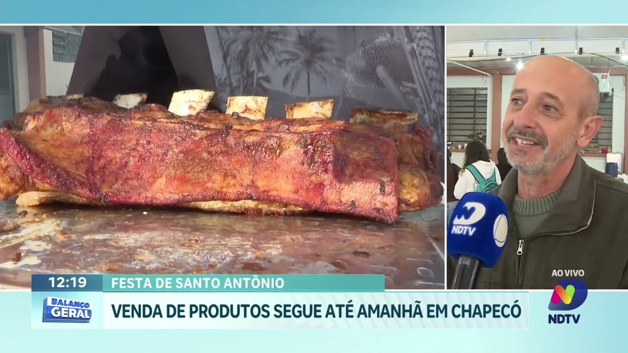 Festa de Santo Antônio terá assados e programação especial em Chapecó
