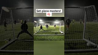 They didn't see that coming!😂 #setpiece #footballgoals #Sundayleague #mondaynights