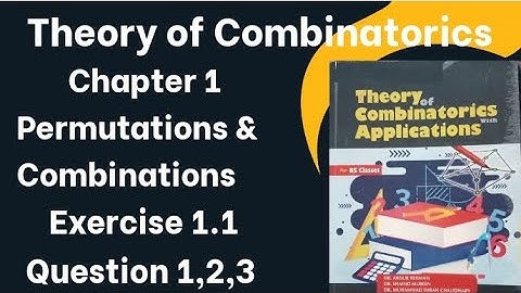 Theory of combinatorics by Dr. Abdur Rehman | chapter 1  exercise 1.1 question 1,2,3 | Lec 2