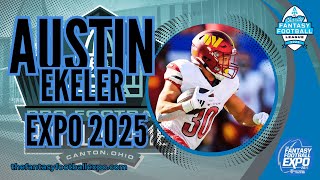 Austin Ekeler Talks Charity, Commanders, & 2025 Fantasy Football Expo!