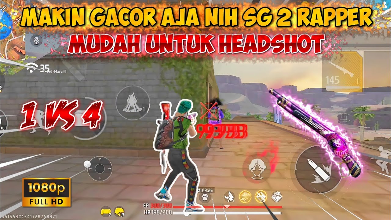 SOLO VS SQUAD membabi buta kalahari dengan SG 2 rapper 😱 GARENA FREE ...