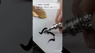 Did u like this series?#calligraphy #lettering #shorts #asmr #Gothic #Pinteresttext