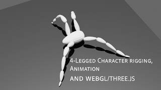 Part 7: Blender Creature Rigging - Animation - Threejs: Animating the Model