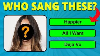 Guess The Singer by 3 of their SONGS...!!!