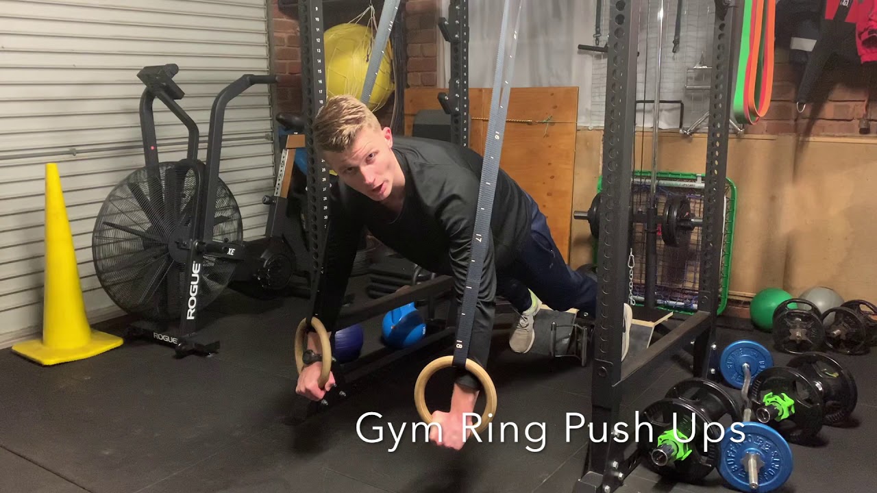Gym Ring Push Ups - YouTube