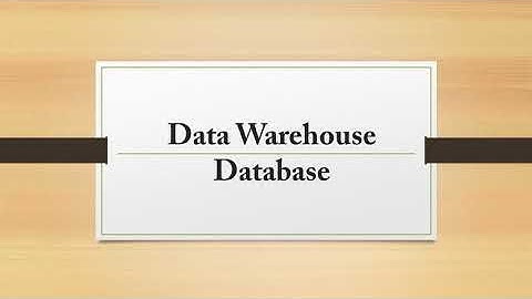 Data Warehouse database (CS307 Unit 6) By Pratistha Sharma (Lecturer GPC Tonk)