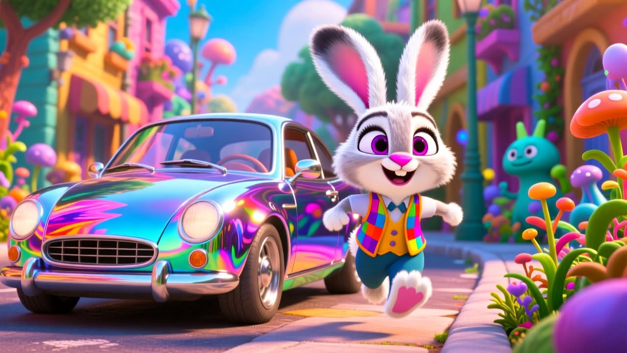 Wroom Wroom Bunny Ride | Nursery Rhymes for Kids | Baby Songs and Animal Adventure Song