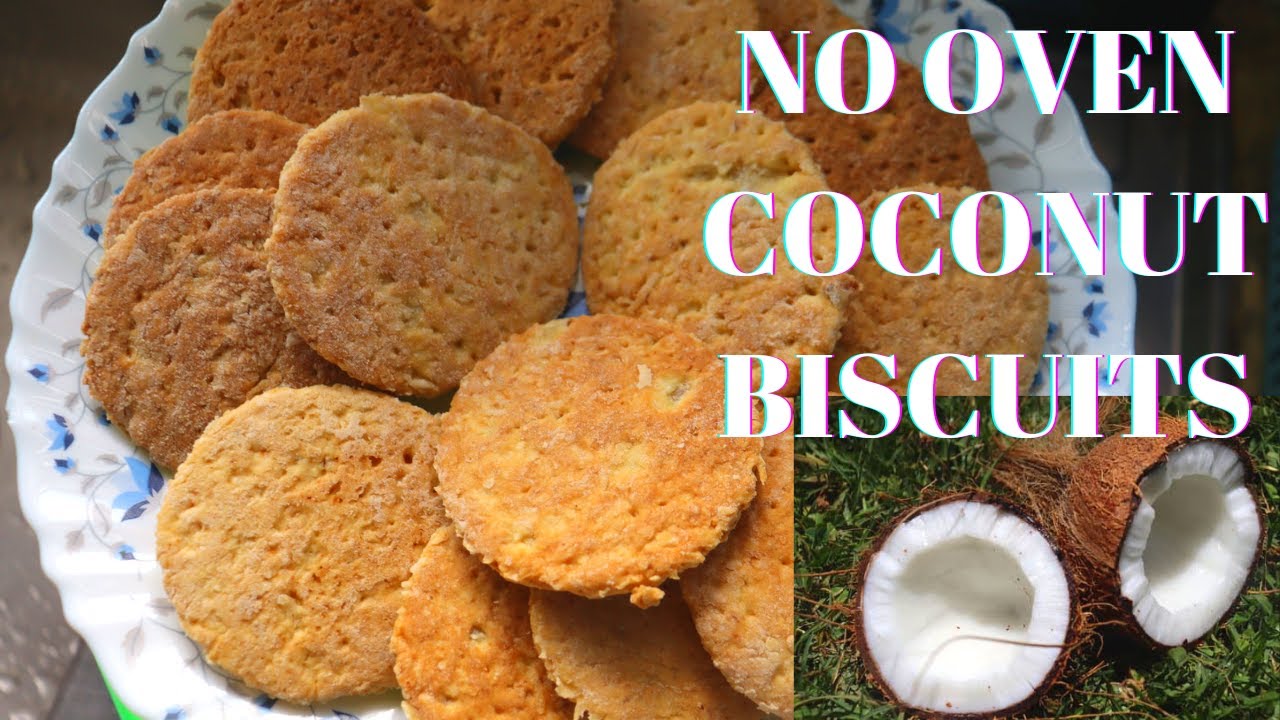 How to Make Coconut Biscuits with Coconut Residue on Your Gas Stove or