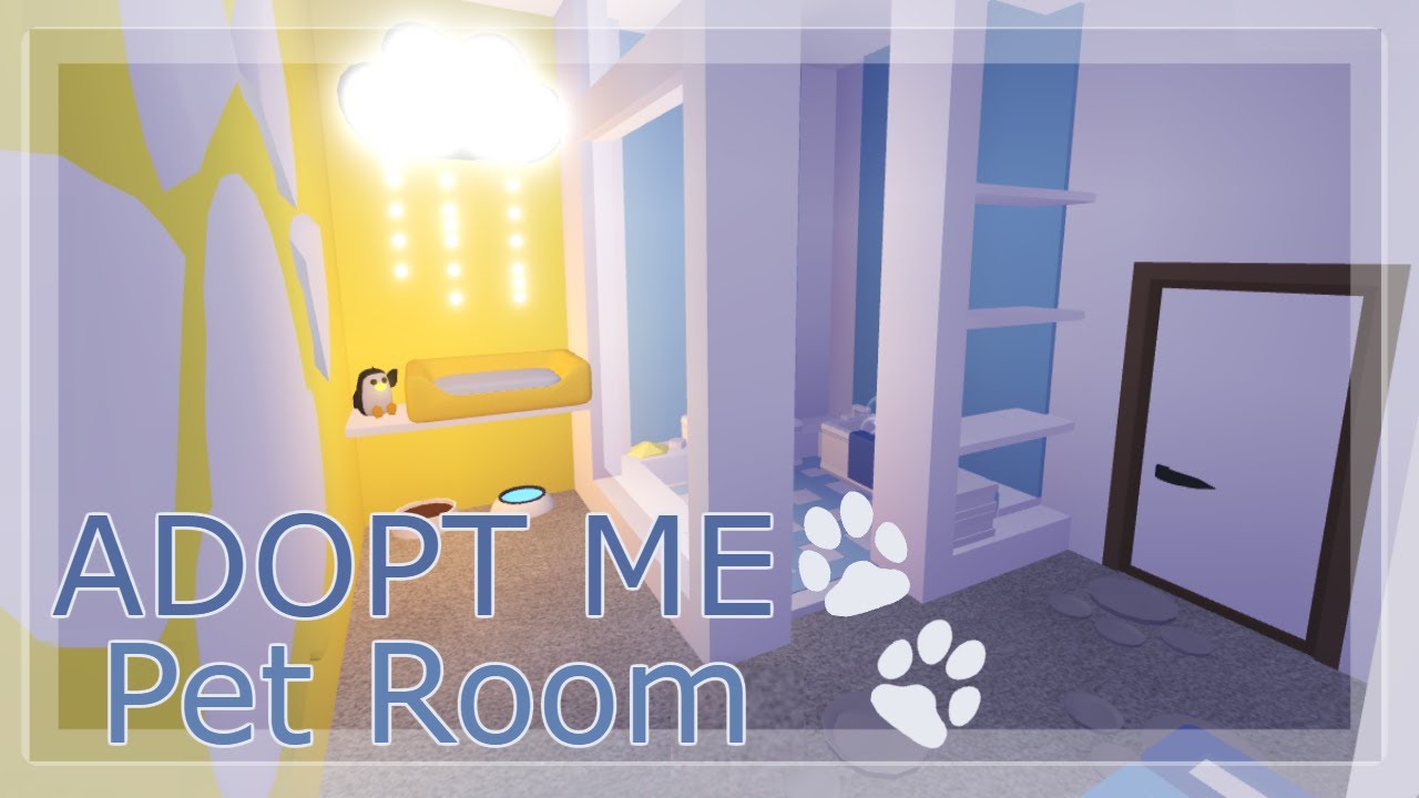 Cute Pet Room Adopt Me Speedbuild Youtube In 2021 Animal Room Cute Room Ideas Cute Bedroom Ideas