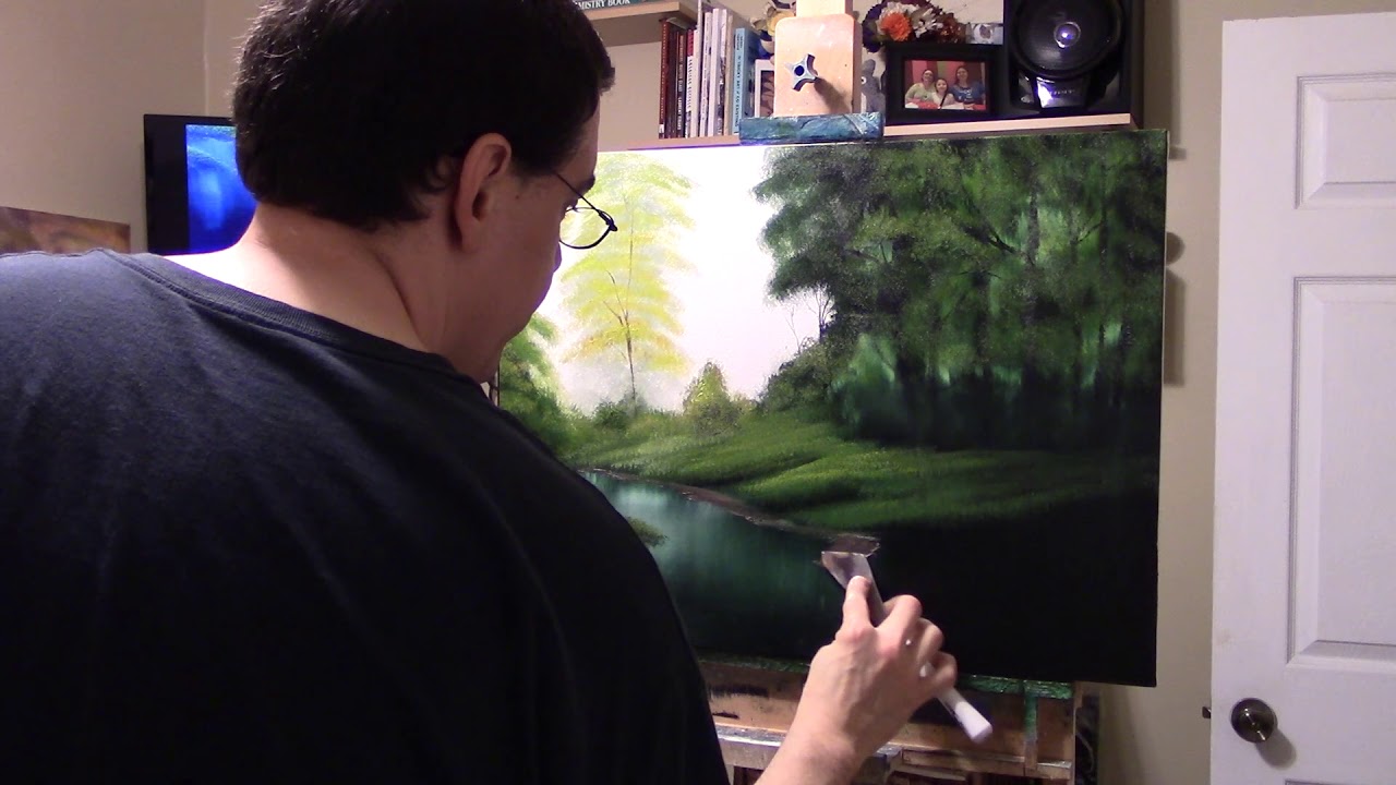 Painting Along With Bob Ross Videos - Ep31 Hidden Creek - Youtube