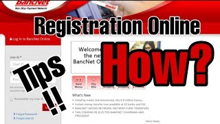 Bancnet Online Registration