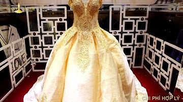 Váy cưới sắc vàng lộng lẫy | Chụp Ảnh Cưới Chuyên Nghiệp Tại HCM