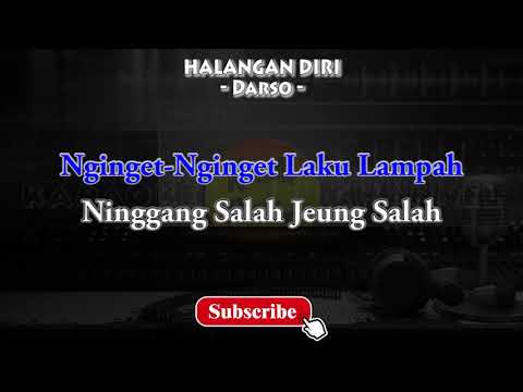 Halangan Diri - Darso - Lirik