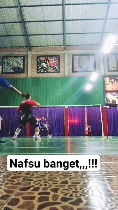 nafsu liar di depan NETT. #badminton #badmintonpemula #otodidak #tournament